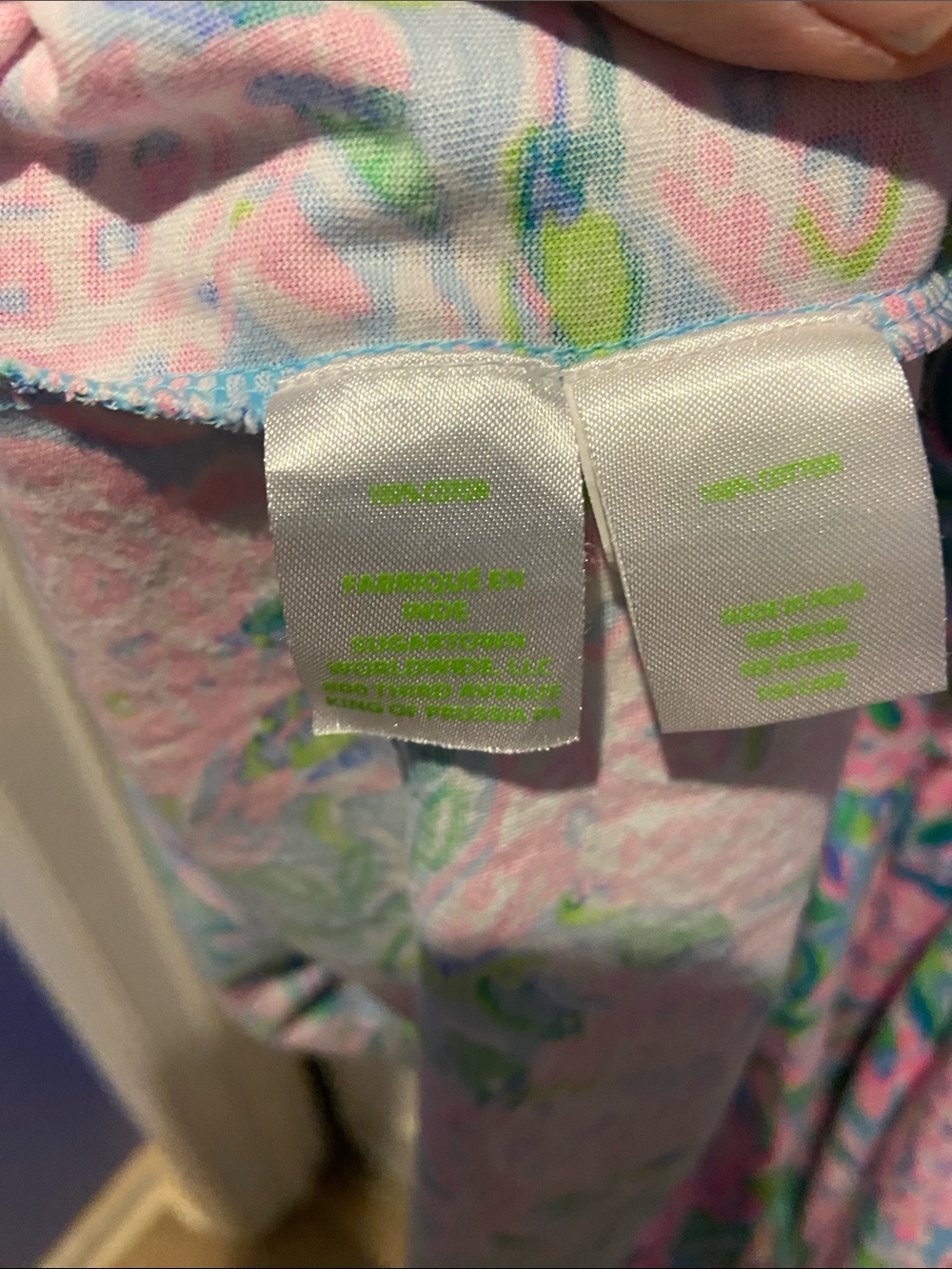 Lilly Pulitzer Geanna Dress XXL - EUC - Frenchie Blue Turtley  In Love - Picture 5 of 6
